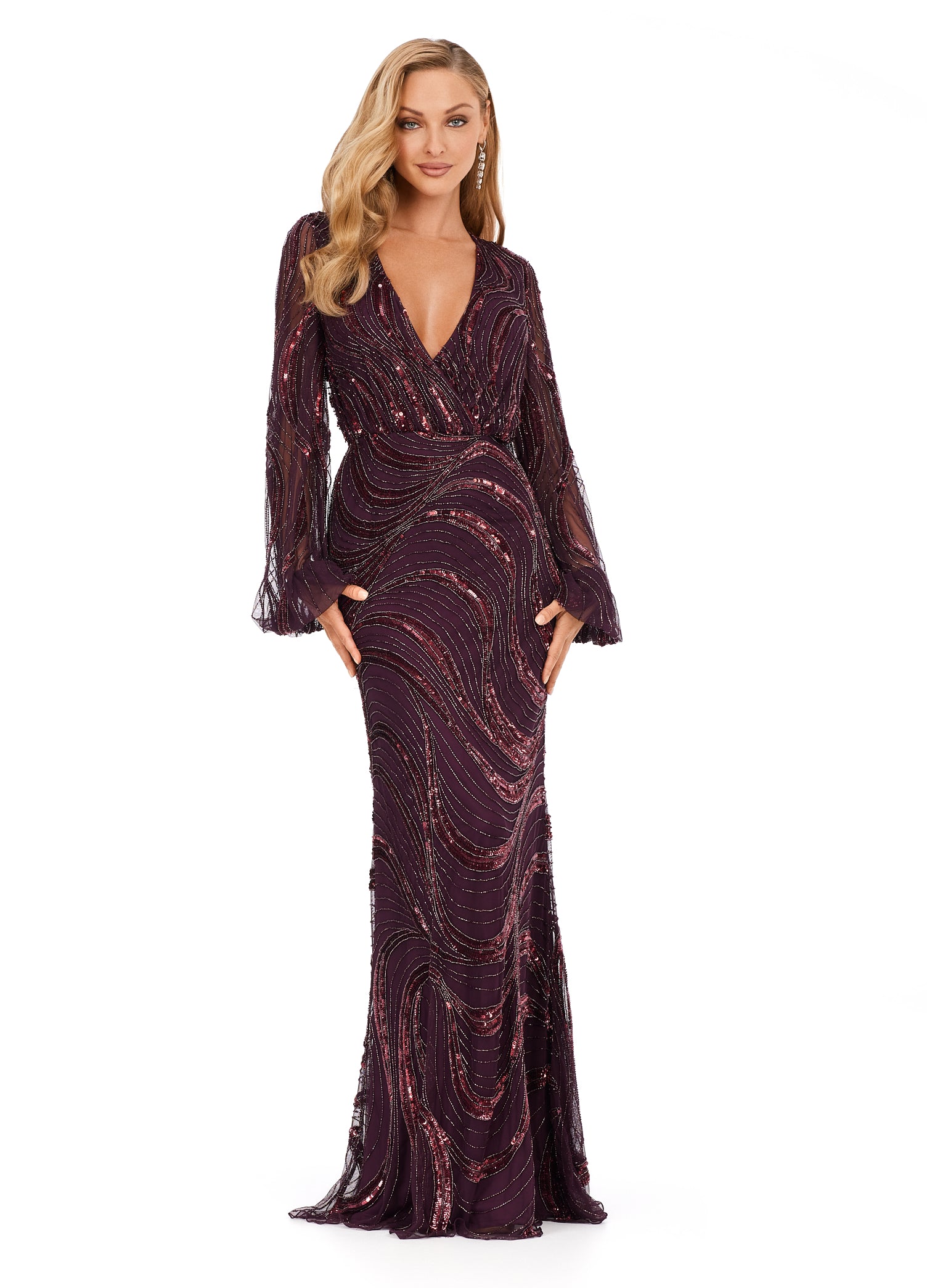 Ashley Lauren 11210 Evening Dress Merlot 6 / Merlot Ashley Lauren 11210 Evening Dress Merlot 6 / Merlot