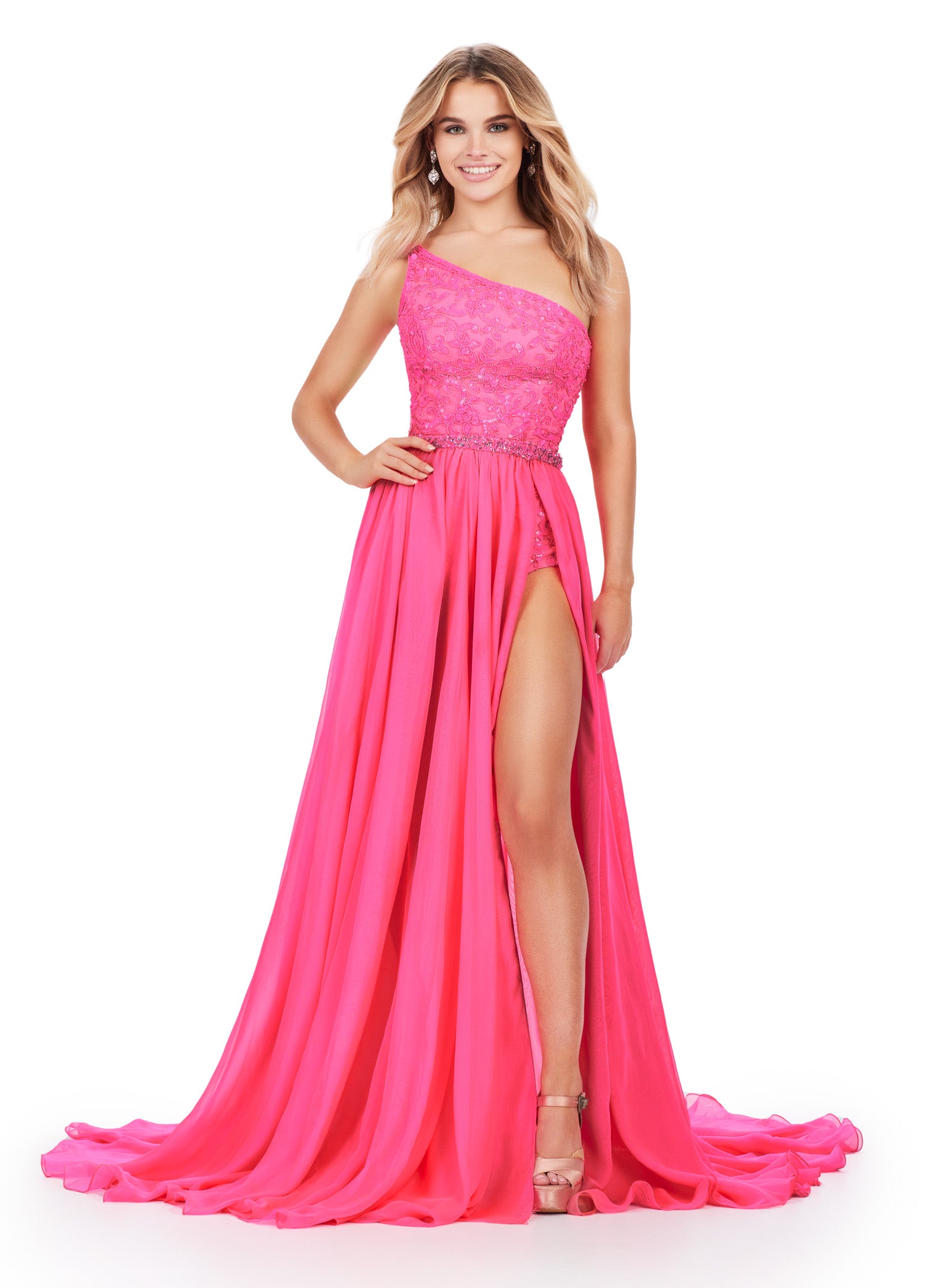 Ashley Lauren 11460 Formal Dresses Periwinkle 12 / Hot Pink Ashley Lauren 11460 Formal Dresses Periwinkle 12 / Hot Pink