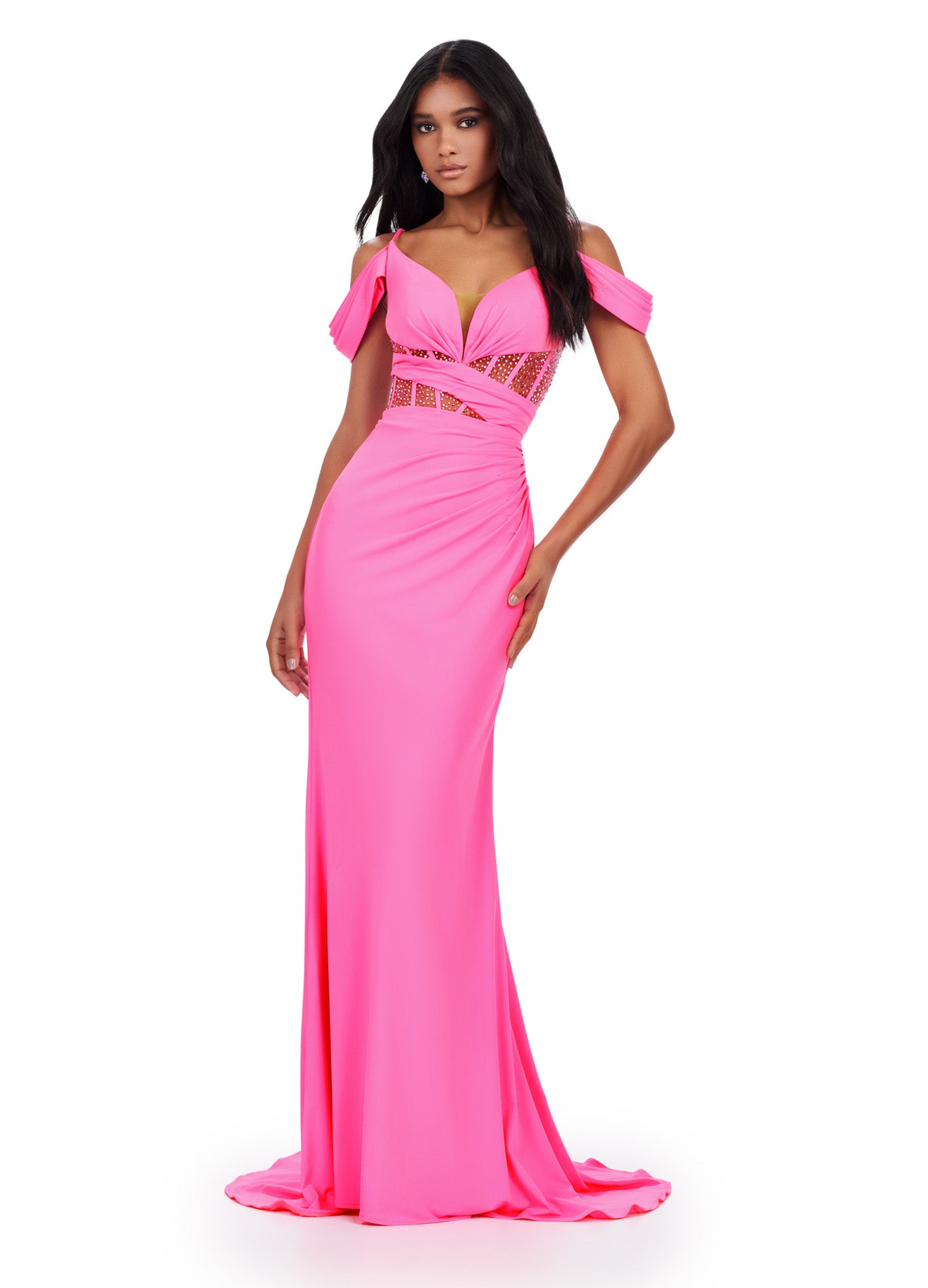Ashley Lauren 11536 Formal Dresses Turquoise 22 / Hot Pink Ashley Lauren 11536 Formal Dresses Turquoise 22 / Hot Pink