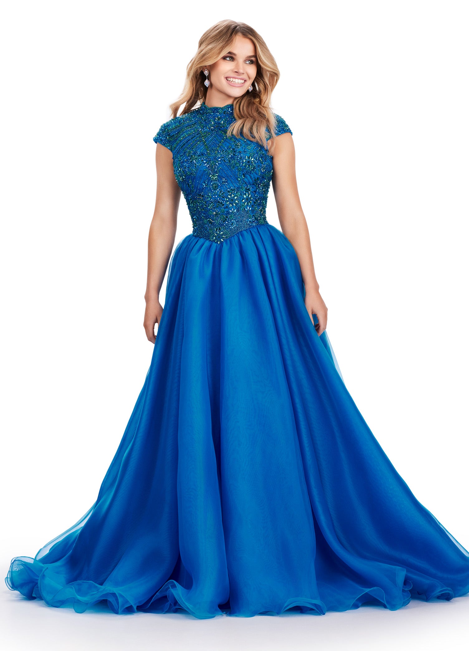 Ashley Lauren 11548 Formal Dresses Periwinkle 10 / Peacock Ashley Lauren 11548 Formal Dresses Periwinkle 10 / Peacock
