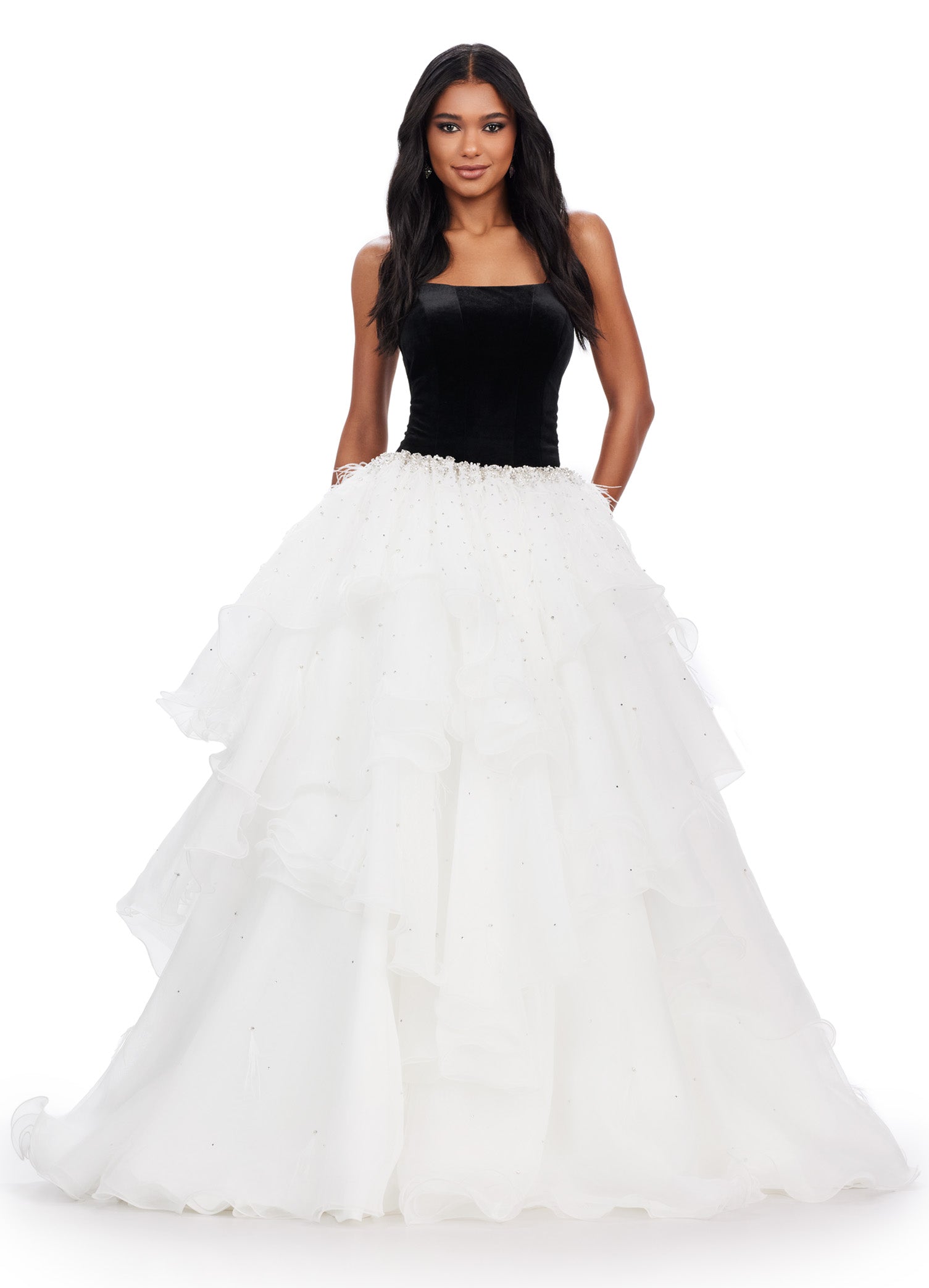 Ashley Lauren 11564 Formal Dresses Black/Ivory 4 / Black/Ivory Ashley Lauren 11564 Formal Dresses Black/Ivory 4 / Black/Ivory