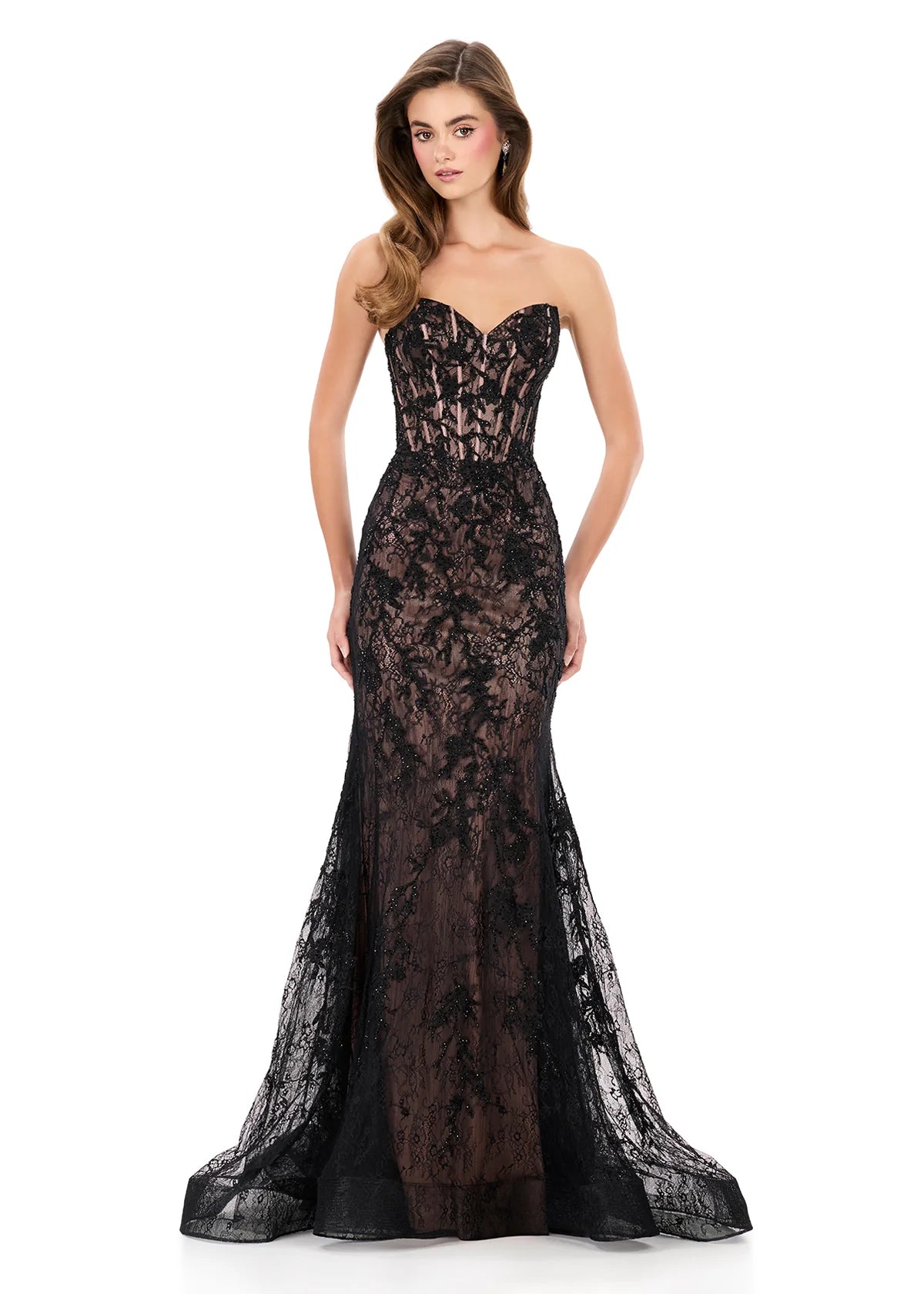 Ashley Lauren Style 12081 is a long prom dress designed for pageant and formal evening events. This elegant gown features Ashley Lauren's signature attention to fit and detail, creating a flattering silhouette that stands out on stage and in photos.
Available Colors: Black/Nude
This Ashley Lauren dress is an ideal choice for prom, pageant competitions, formal galas, and red carpet events.
Designer: Ashley Lauren
Style Number: 12081