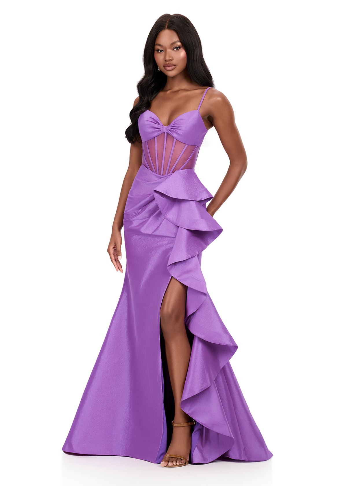 Ashley Lauren Style 12213 Long Prom Dress Pageant Formal Evening Gown