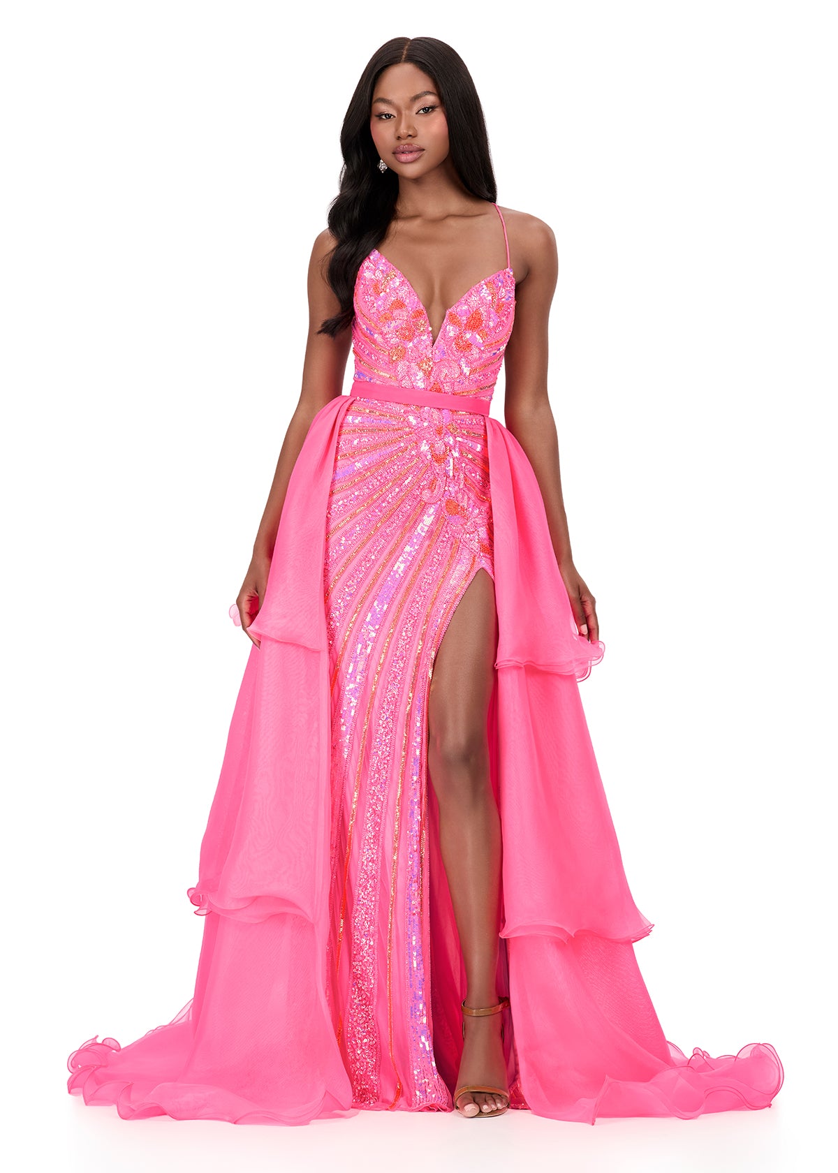 Ashley Lauren Style 12295 Long Prom Dress Pageant Formal Evening Gown 0 / Royal