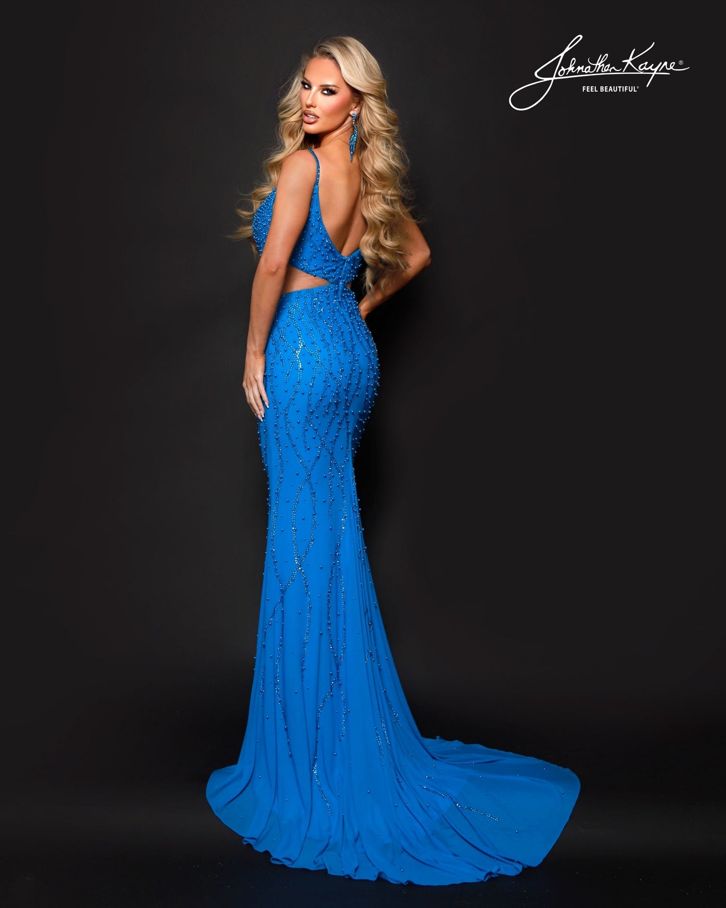 Johnathan Kayne 3283 Stretch Knit Prom Dress