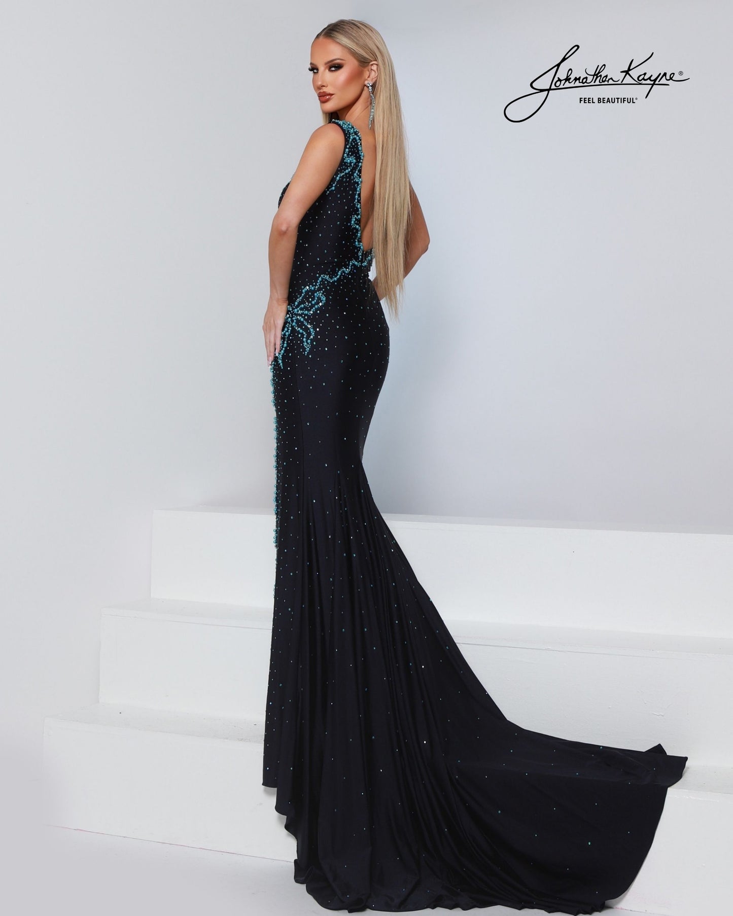 Johnathan Kayne 3292 Flowy Pageant Evening Dress