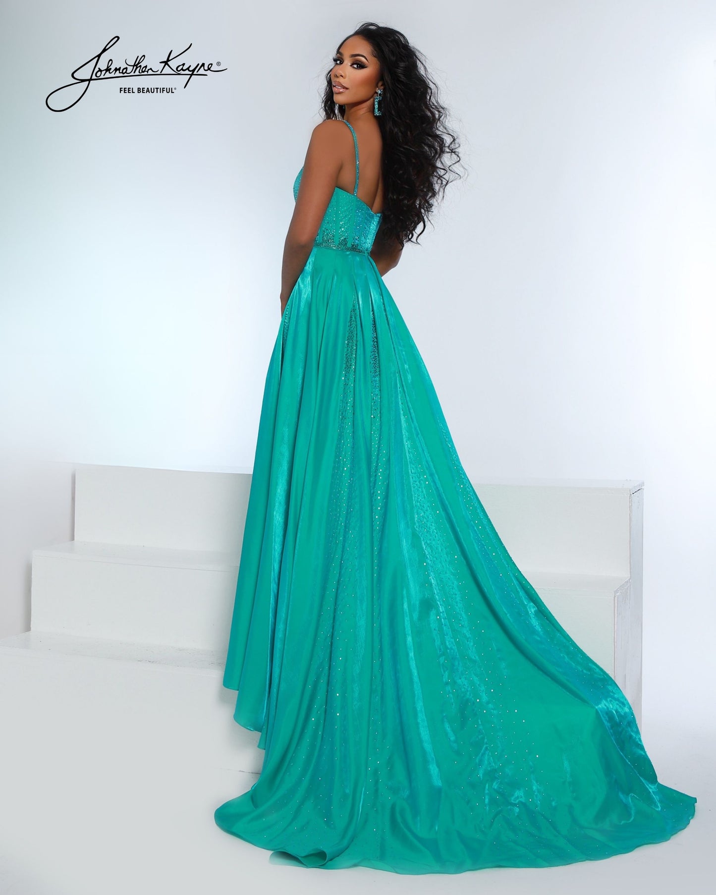 Johnathan Kayne 3293 Fitted Jersey Prom Dress