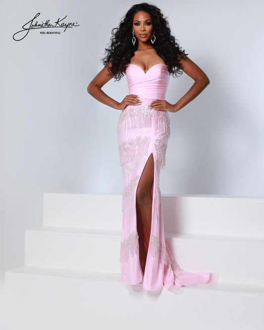 Johnathan Kayne 3305 Stretch Knit Prom Dress