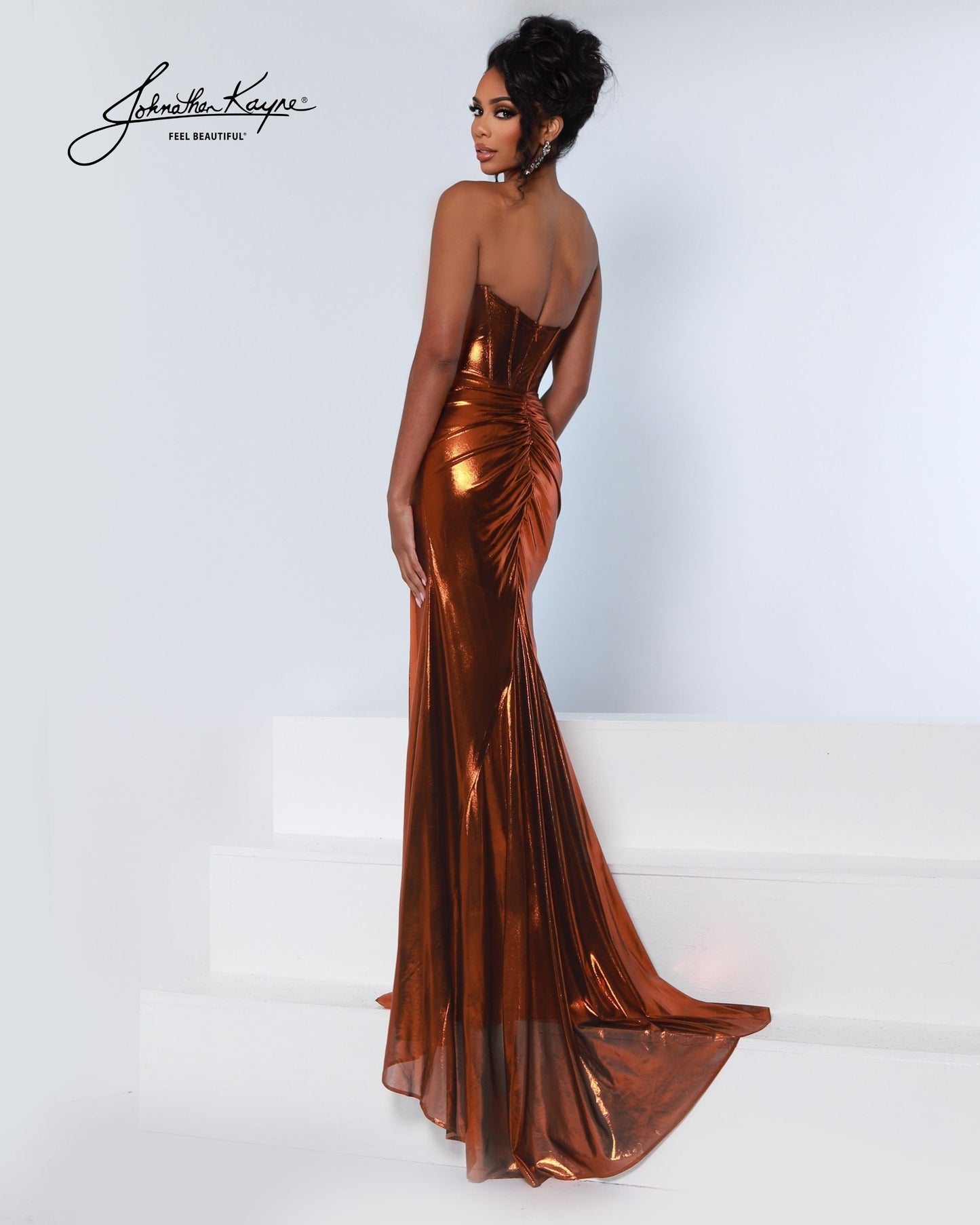 Johnathan Kayne 3313 Stretch Knit Prom Dress