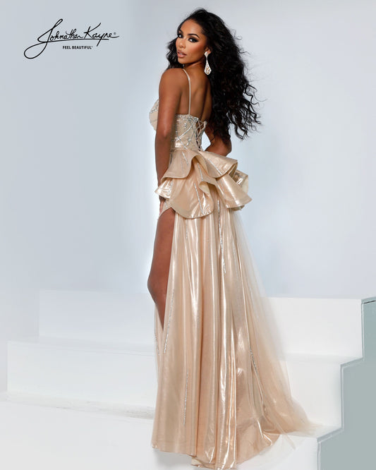 Johnathan Kayne 3319 Fitted Jersey Prom Dress