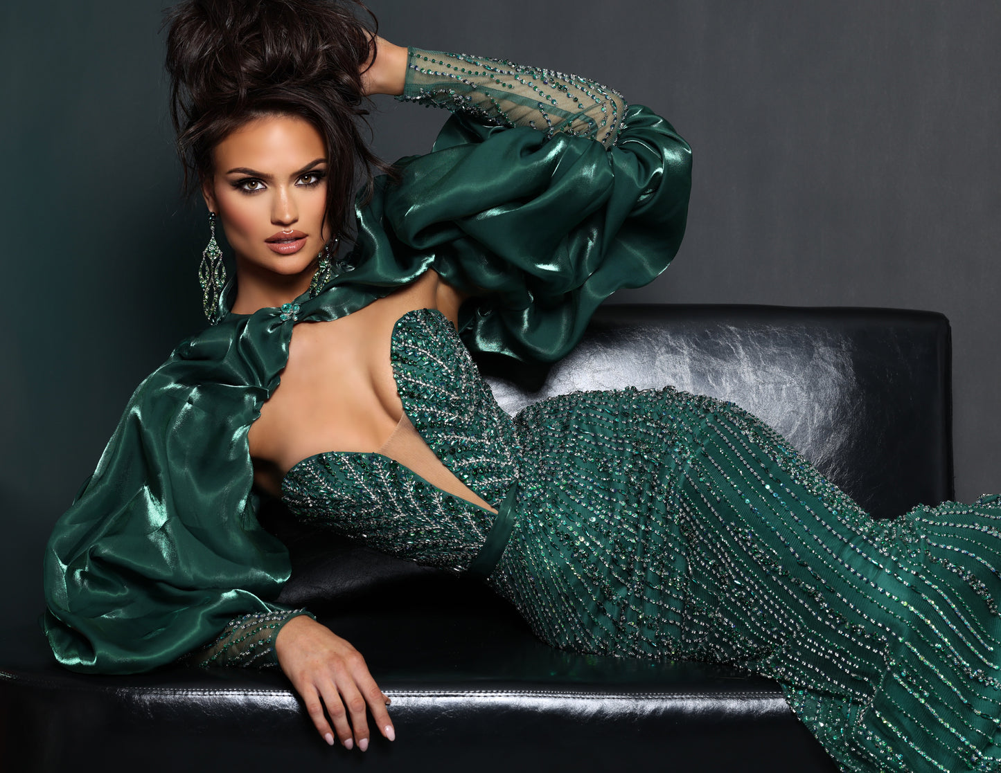 Johnathan Kayne 3378 Beaded Dress Bolero Pageant