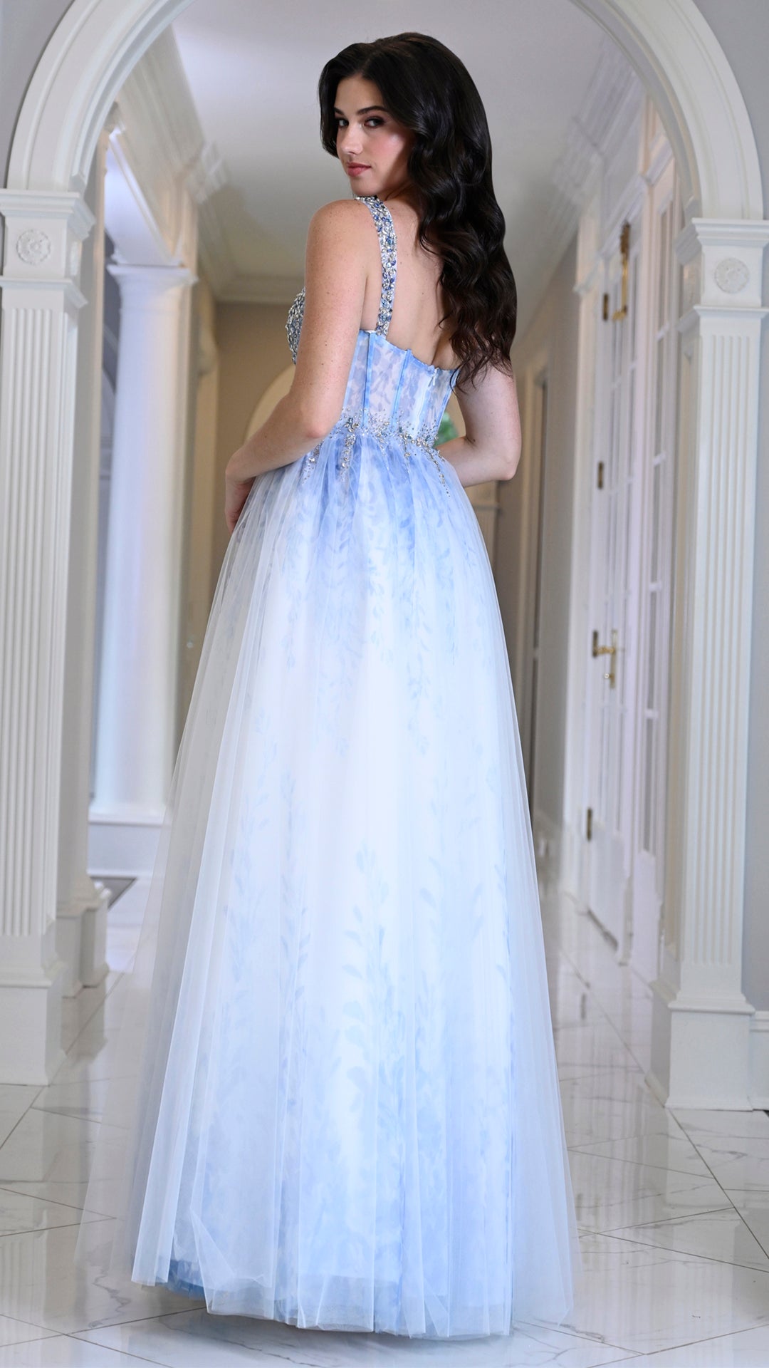 Colors Dress 4033 beaded corset prom dress — 2027