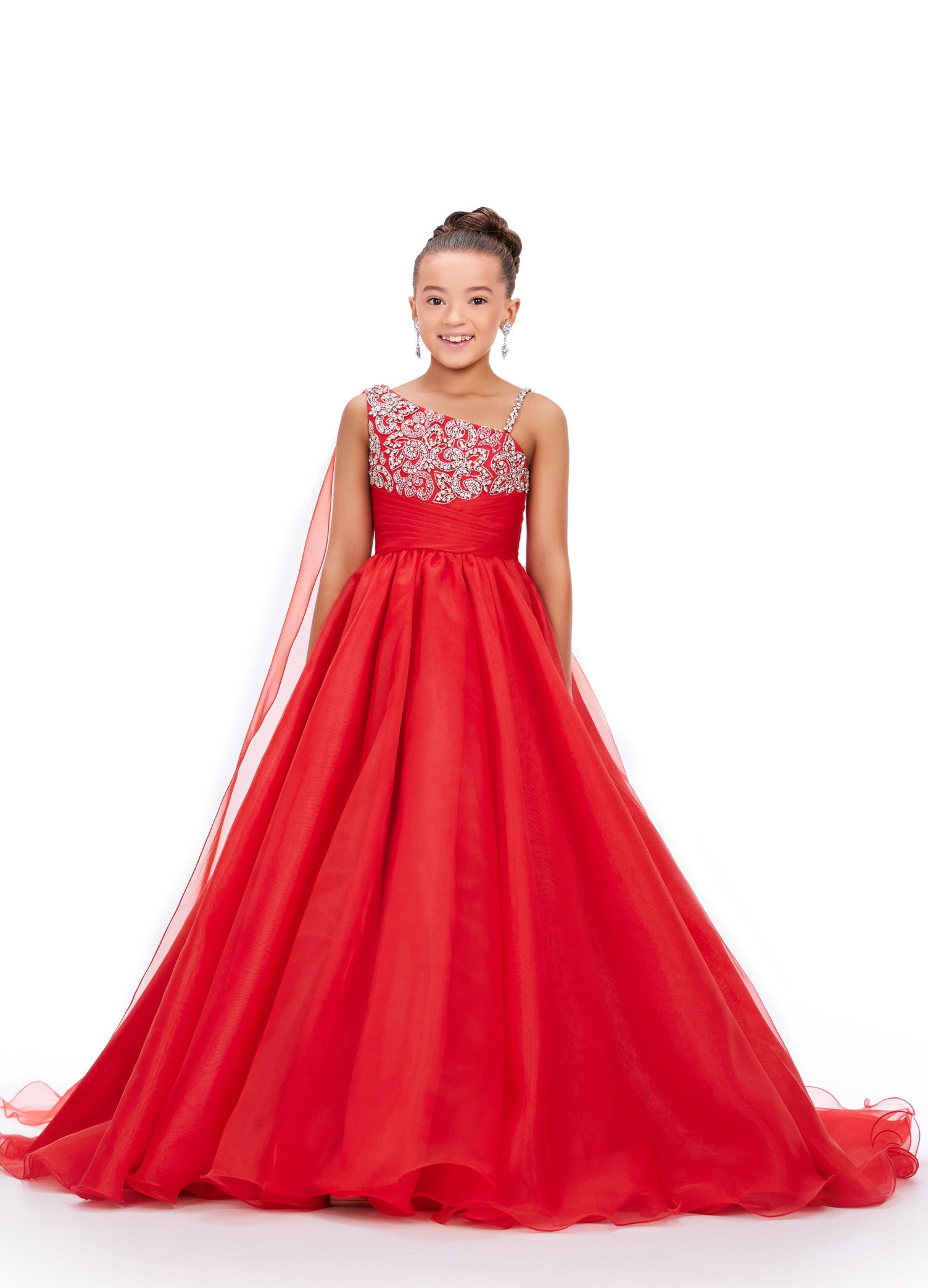 Ashley Lauren Kids 8212 Size 12 Girls Red Pageant Dress Ashley Lauren Kids 8212 Size 12 Girls Red Pageant Dress