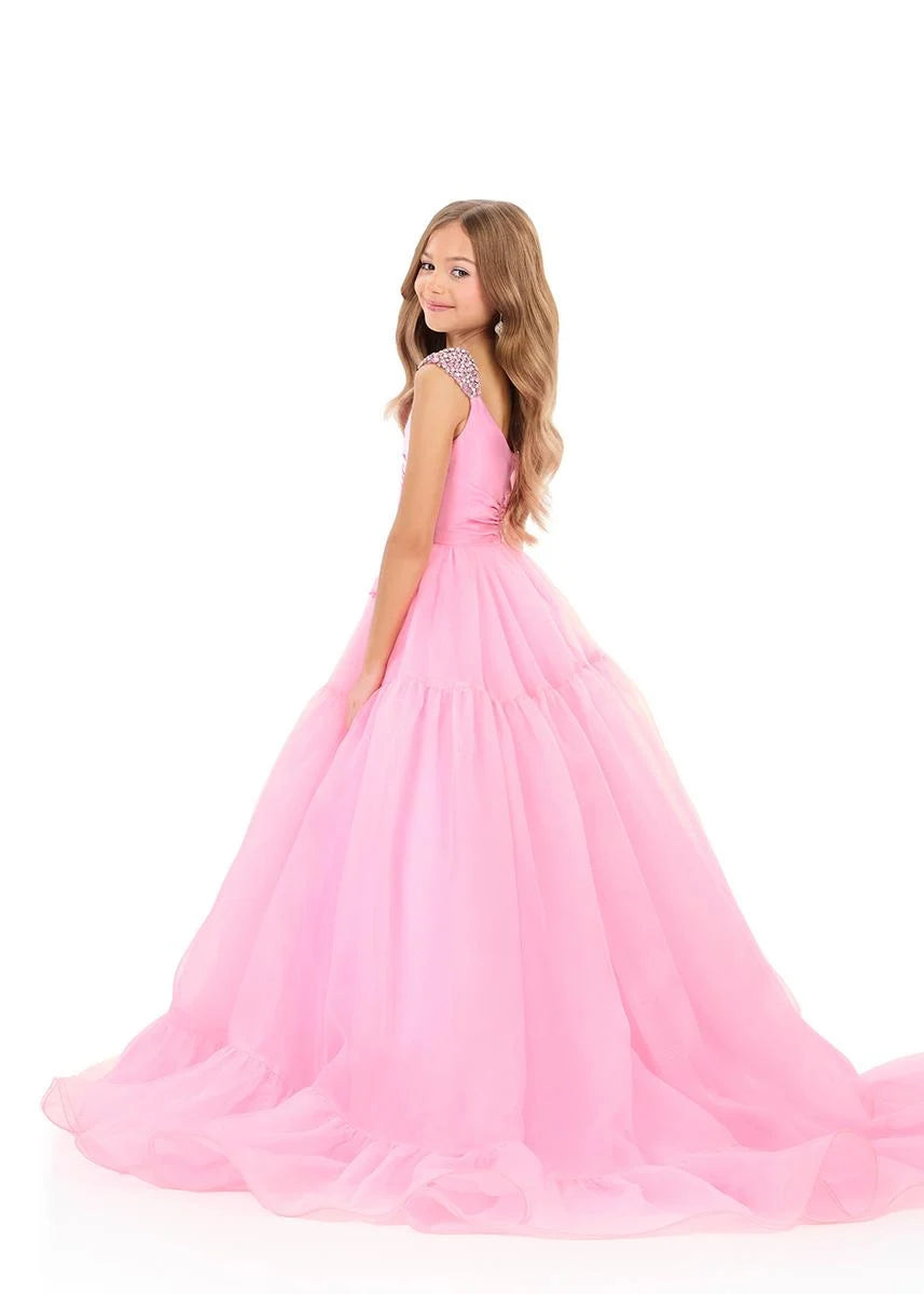 ASHLEYlauren 8340 Kids Organza Ball Gown Ruffles