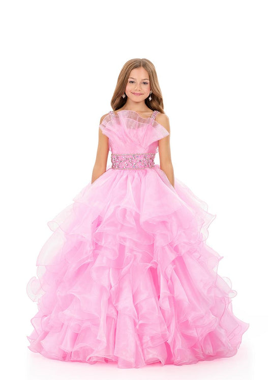 ASHLEYlauren 8344 Girls breathtaking organza ball gown
