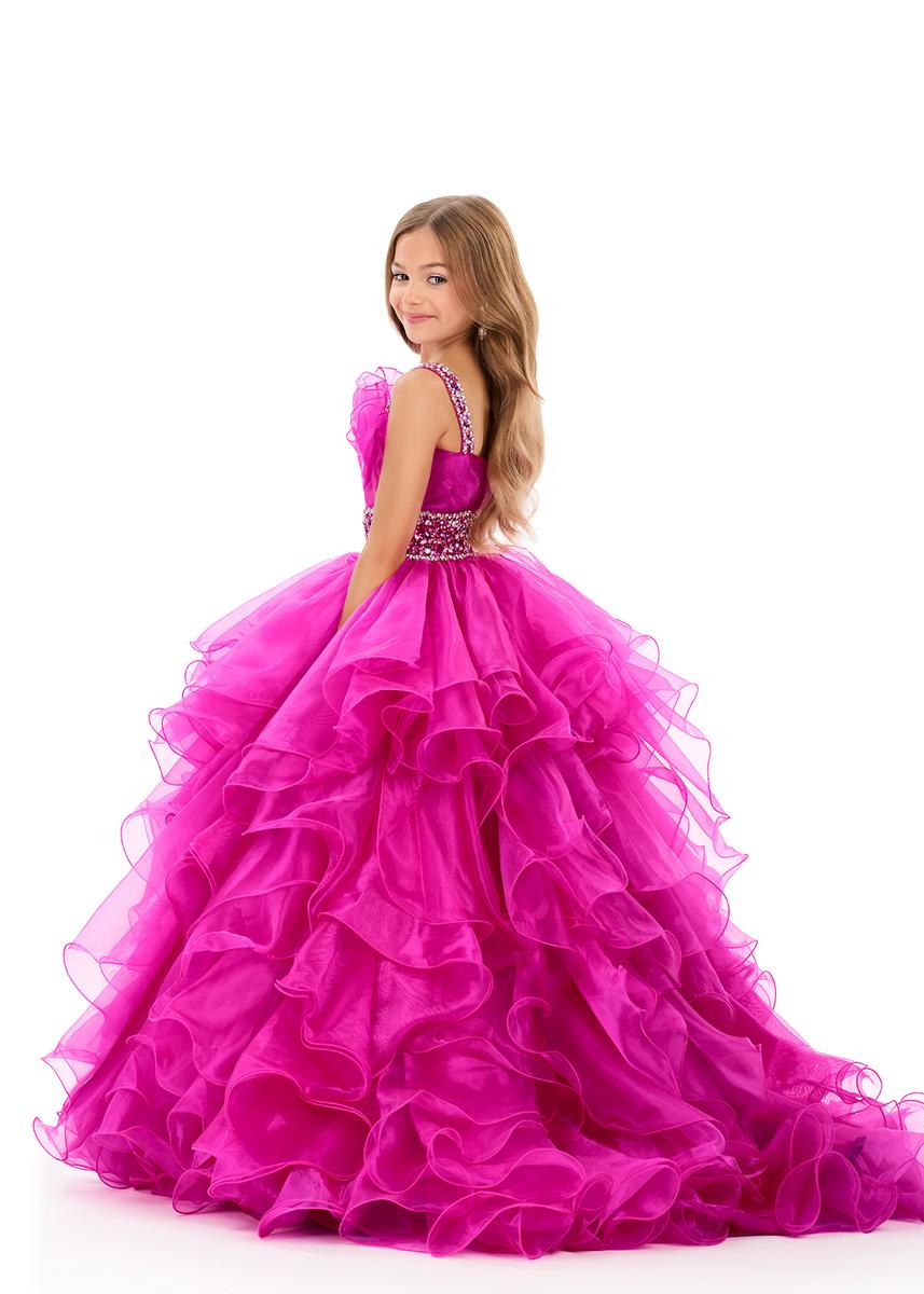 ASHLEYlauren 8344 Girls breathtaking organza ball gown