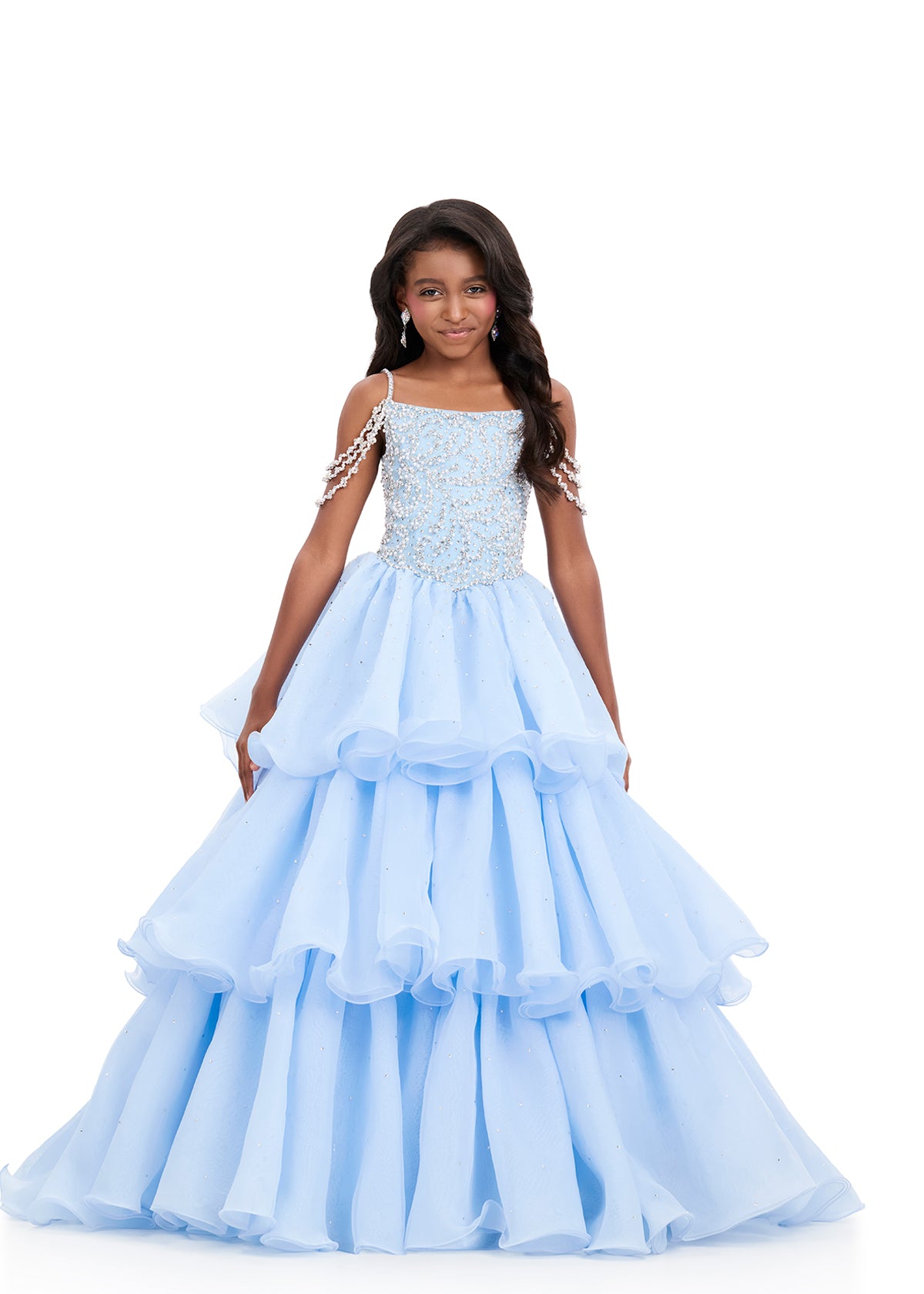 fun fashion dresses for pageants ASHLEYlauren 8406 Girls Pageant Dress Pearl Straps – Glass Slipper Formals Shoe Size:33 EU (2 Little Kid US) Stivali Dramen western cowboy Dark N Romantic