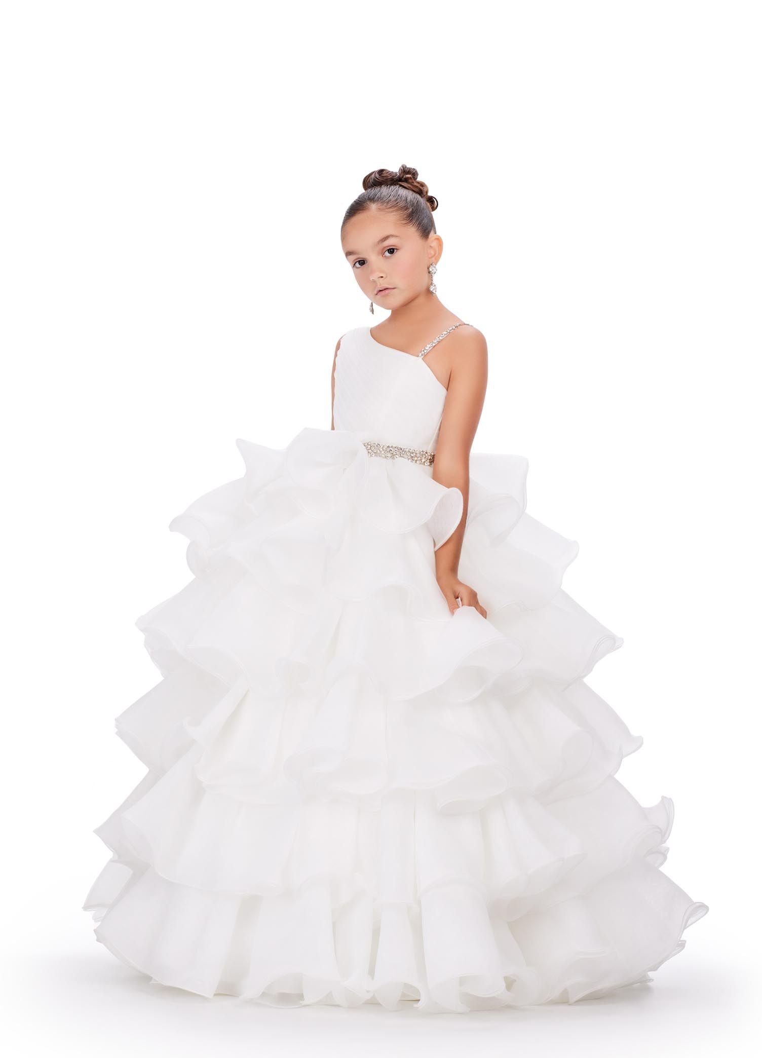 Ashley Lauren Kids 8217 Size 12 Ivory Ruffle Pageant Dress Girls Ashley Lauren Kids 8217 Size 12 Ivory Ruffle Pageant Dress Girls