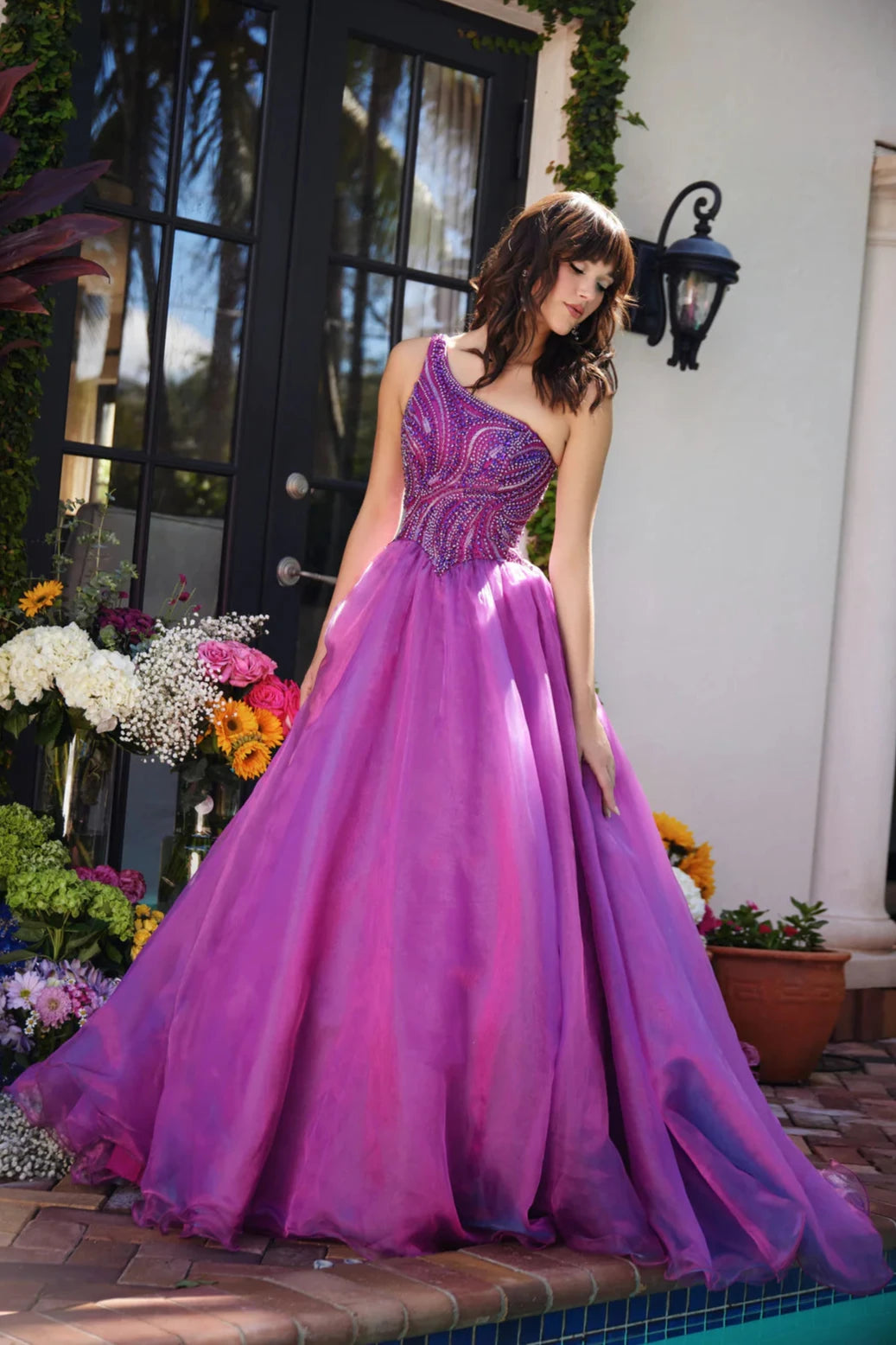 Ava Presley 29258 Size 14 Magenta Beaded Pageant Dress Ball Gown A Lin Glass Slipper Formals Ava Presley 29258 Size 14 Magenta Beaded Pageant Dress Ball Gown A Lin Glass Slipper Formals