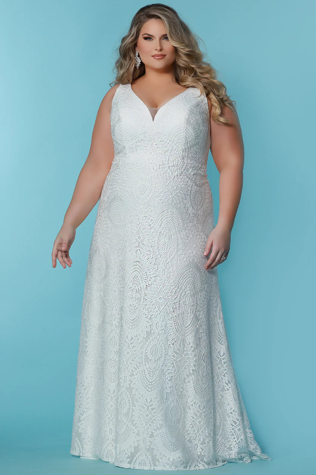 Sydneys Closet SC5289 Ava Grace Ivory Boho Bridal Gown 14 / Ivory Sydneys Closet SC5289 Ava Grace Ivory Boho Bridal Gown 14 / Ivory