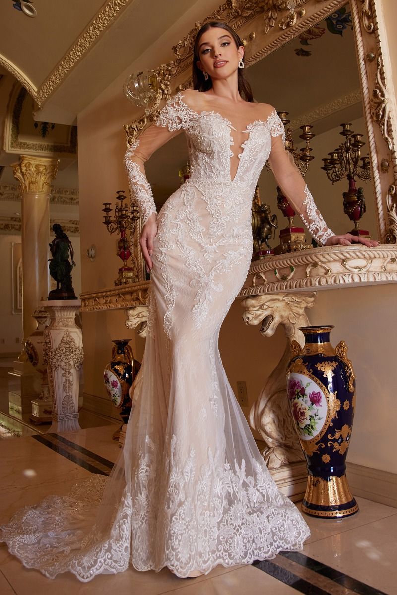A1022 - Bohemian Lace Mermaid Gown - Andrea & Leo Couture | Lady Black Tie Off White / 14 A1022 - Bohemian Lace Mermaid Gown - Andrea & Leo Couture | Lady Black Tie Off White / 14