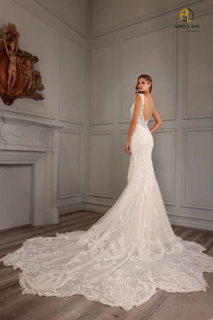 Abby Lane 97159 Wedding Dress Lace – Glass Slipper Formals