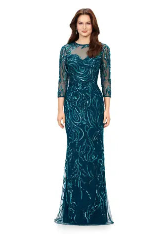 Ashley Lauren 11208 Formal Dresses Dark Taupe 16 / Dark Taupe Ashley Lauren 11208 Formal Dresses Dark Taupe 16 / Dark Taupe