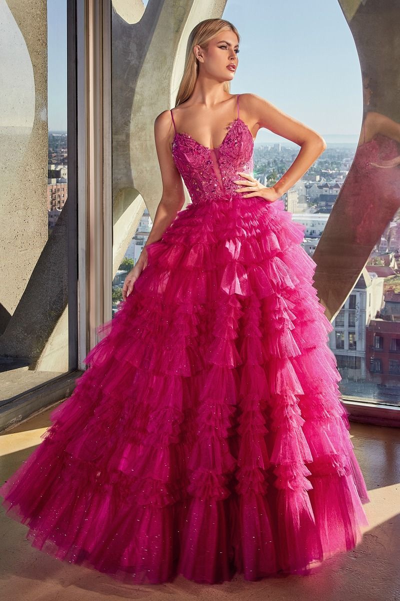 Ladivine C152CL Prom Dress - Azalea-Pink | NewYorkDress Ladivine C152CL Prom Dress - Azalea-Pink | NewYorkDress