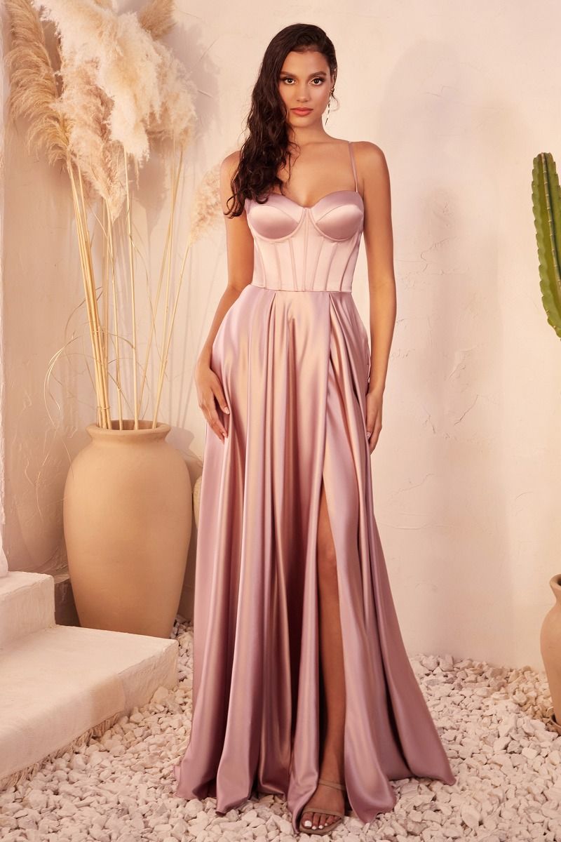 Ladivine CD337 - Sweetheart Corset Bustier Prom Gown 6 / Mauve - Shop Ladivine Dresses On Couture Candy at CoutureCandy.com Ladivine CD337 - Sweetheart Corset Bustier Prom Gown 6 / Mauve - Shop Ladivine Dresses On Couture Candy at CoutureCandy.com