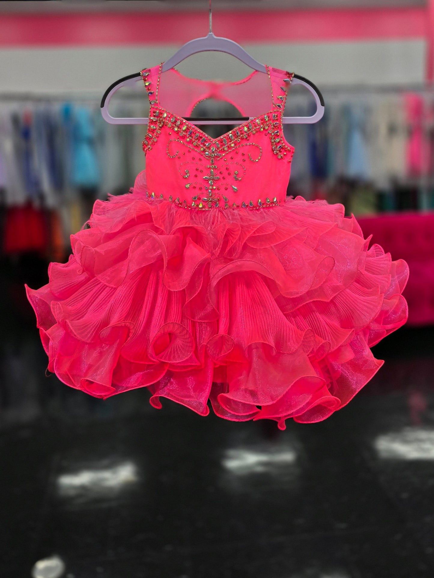 Sugar Kayne C202 Size 2T Girls Cupcake Pageant Dress