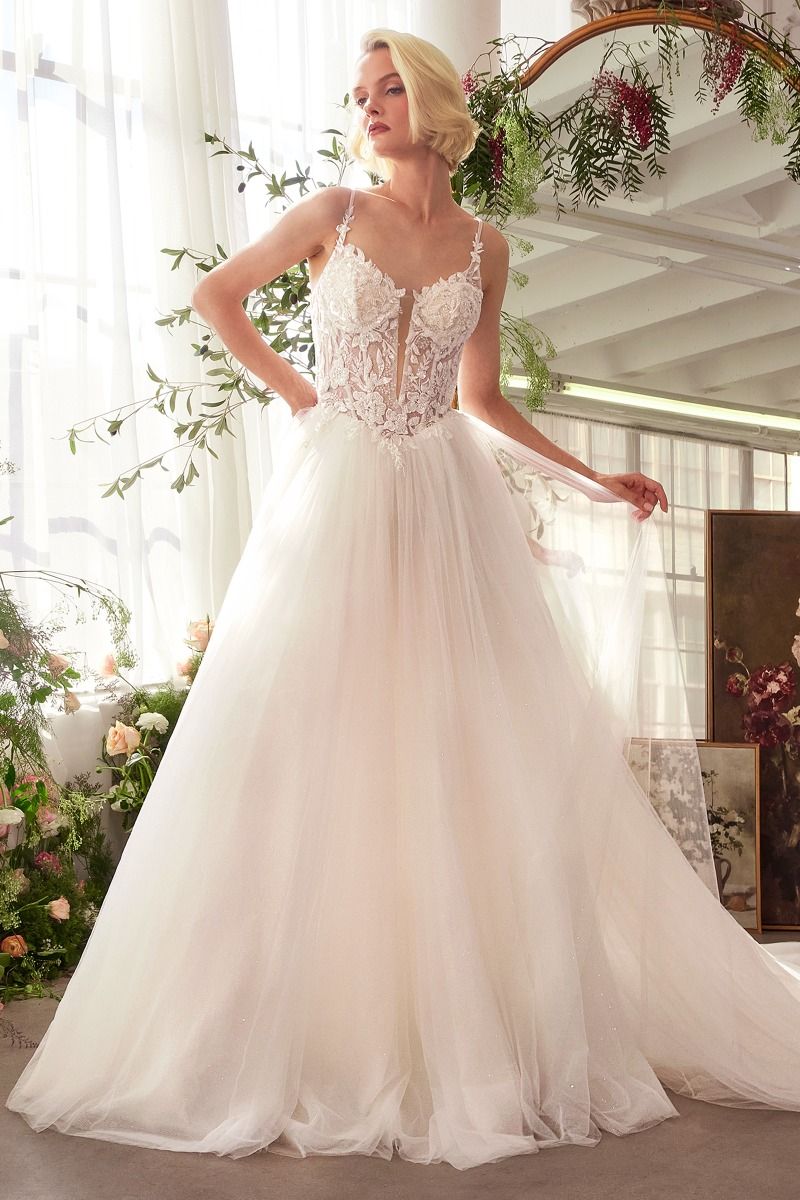 Andrea and Leo WL029 LACE & TULLE BRIDAL BALL GOWN WEDDING DRESS Glass Slipper Formals Andrea and Leo WL029 LACE & TULLE BRIDAL BALL GOWN WEDDING DRESS Glass Slipper Formals