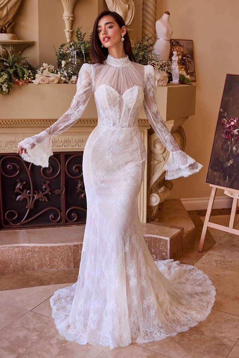 Long Sleeve Wedding Split Front Lace Wedding Dress Square Neck A-Line Wedding Dress Long Sleeves Long Sleeve Wedding Split Front Lace Wedding Dress Square Neck A-Line Wedding Dress Long Sleeves