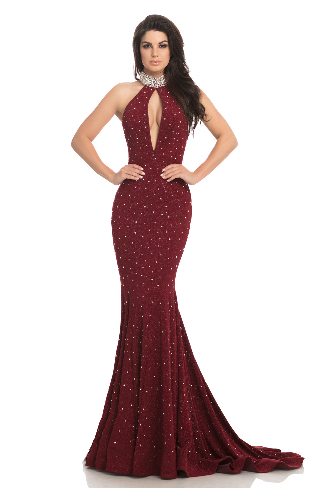 Johnathan Kayne 5235 Size 4 Embellished Glitter Mermaid Crystal Choker Prom Dress Pageant Gown Johnathan Kayne 5235 Size 4 Embellished Glitter Mermaid Crystal Choker Prom Dress Pageant Gown