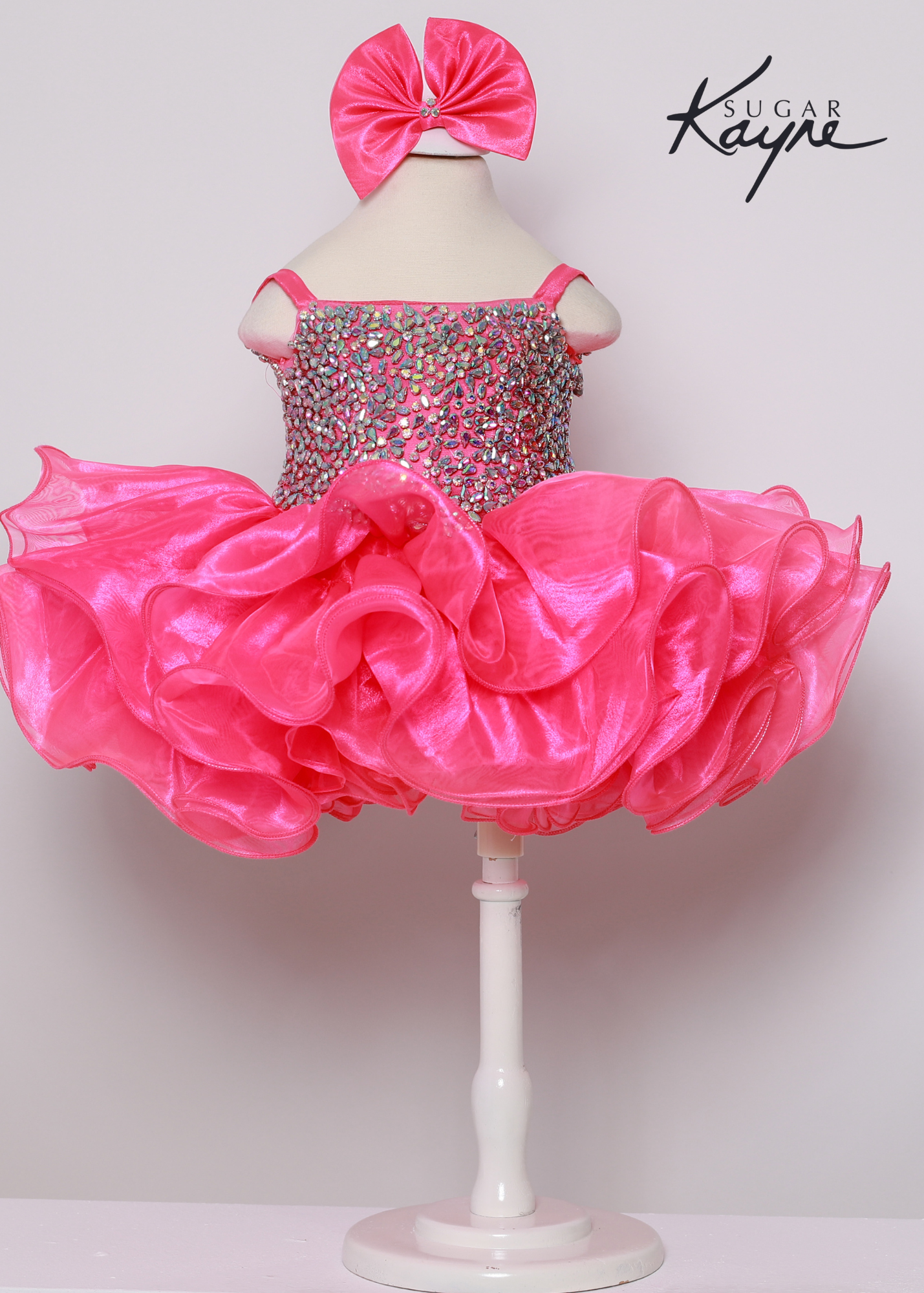 Sugar Kayne C226 Short Ruffle Rhinestone Corset Cupcake Pageant Dress Rhinestone Crystal Gown 3T / Royal Sugar Kayne C226 Short Ruffle Rhinestone Corset Cupcake Pageant Dress Rhinestone Crystal Gown 3T / Royal