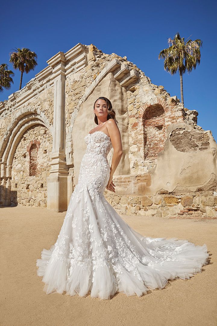 Casablanca Bridal 2471FB Paulina Wedding Dress Lace Ruffled Hem Detachable Off the Shoulder Sleeves 24 / Sand/Nude/Ivory Casablanca Bridal 2471FB Paulina Wedding Dress Lace Ruffled Hem Detachable Off the Shoulder Sleeves 24 / Sand/Nude/Ivory