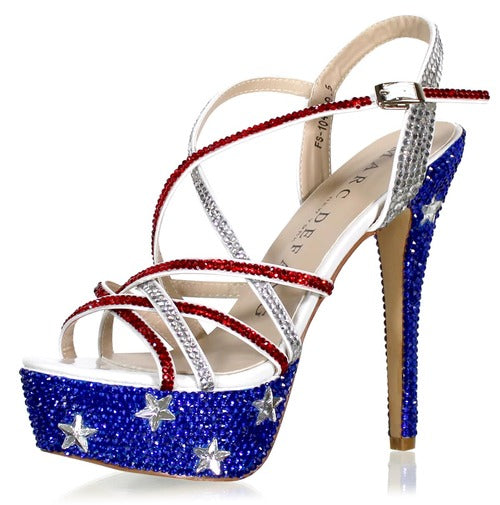 red dress blue heels Blue heels hi-res stock photography and images