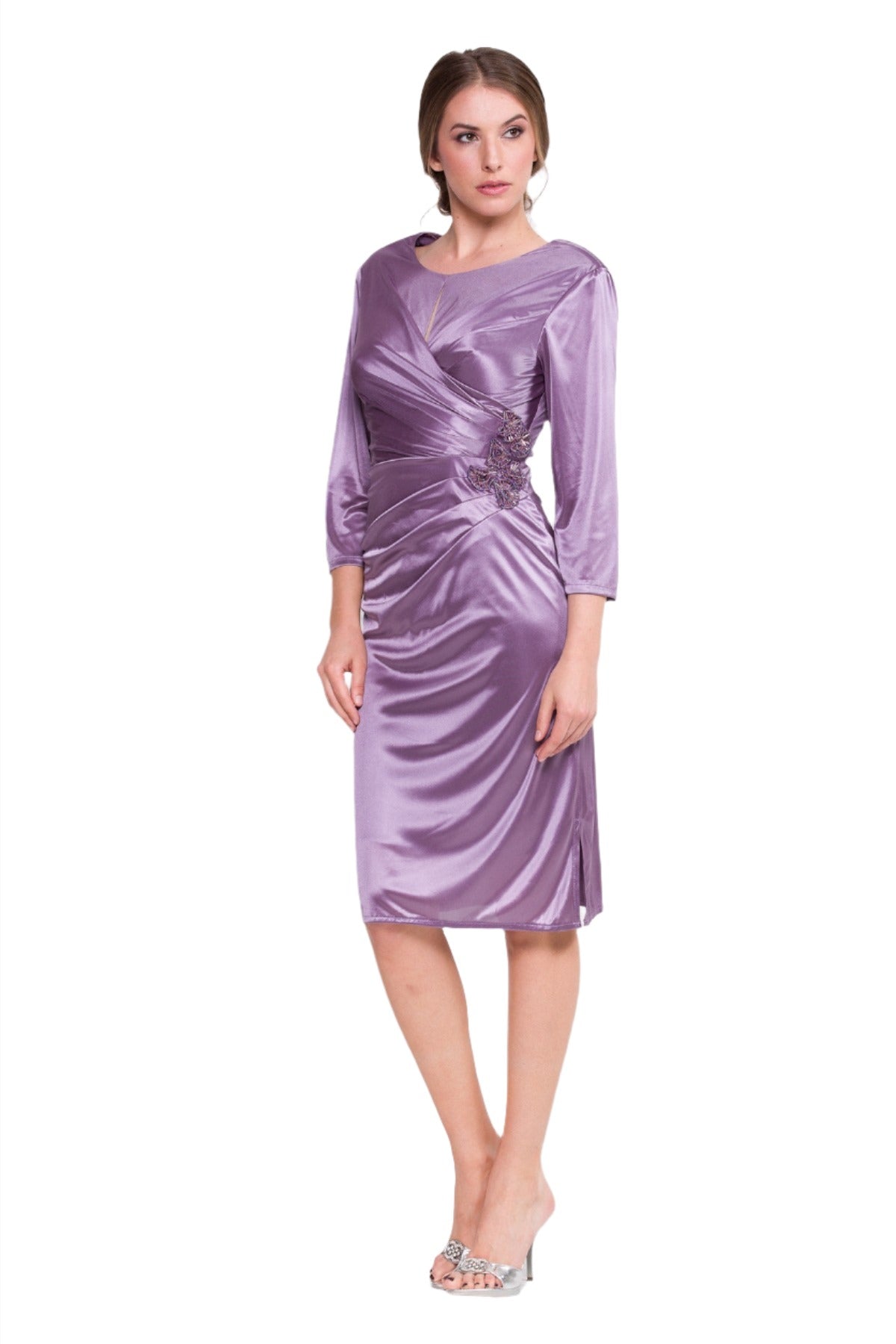 Nox Anabel 2908 6,8,10 Tea Length Long Sleeve Mother Of Formal Gown We Glass Slipper Formals Nox Anabel 2908 6,8,10 Tea Length Long Sleeve Mother Of Formal Gown We Glass Slipper Formals