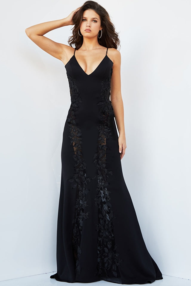 Buy scenestealer Women Black Solid Georgette Blend Straight Gown Dress -  XXL Online at Best Prices in India - JioMart.