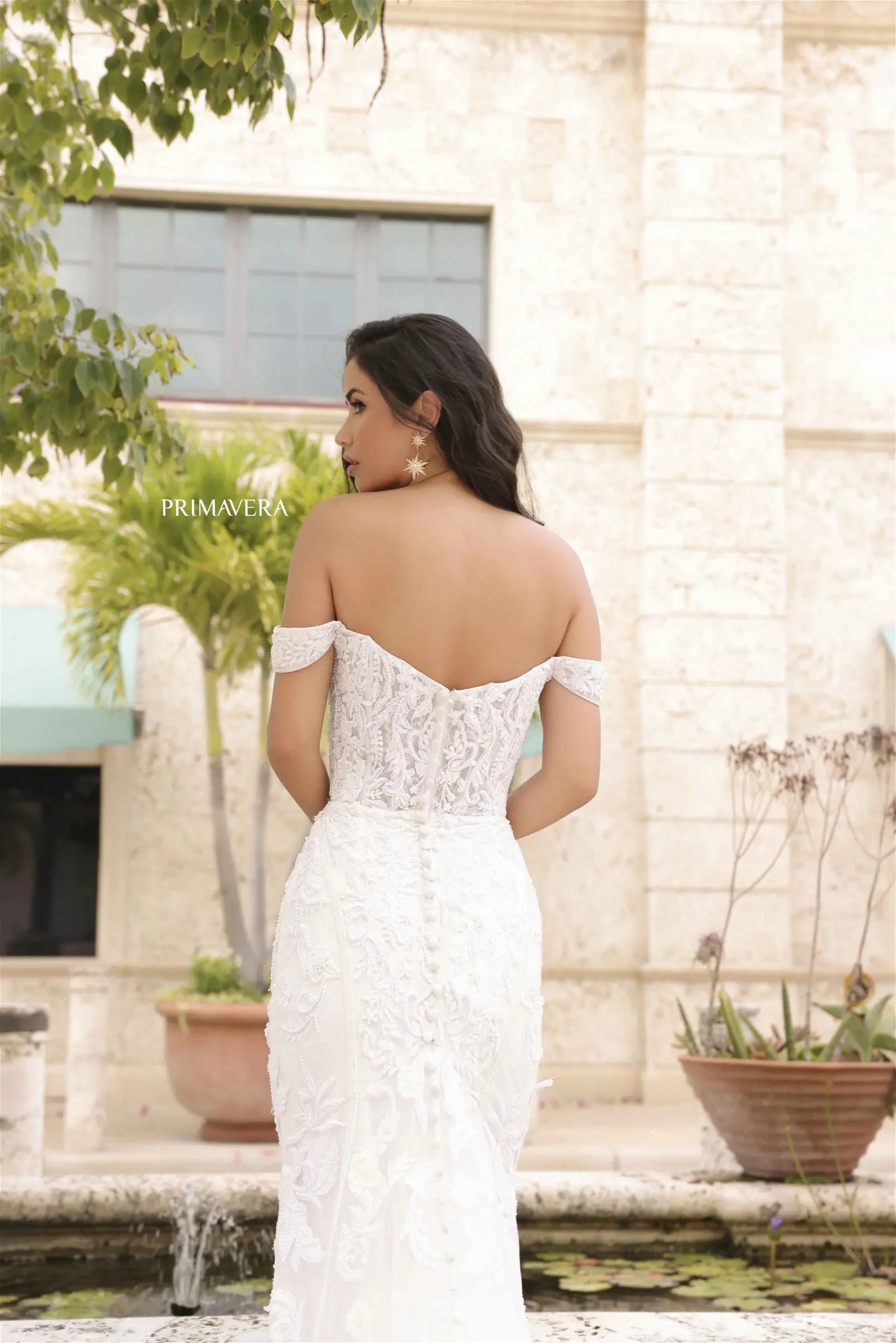 Primavera 11104 Long Wedding Dress - PromGirl Ivory / 6 Primavera 11104 Long Wedding Dress - PromGirl Ivory / 6