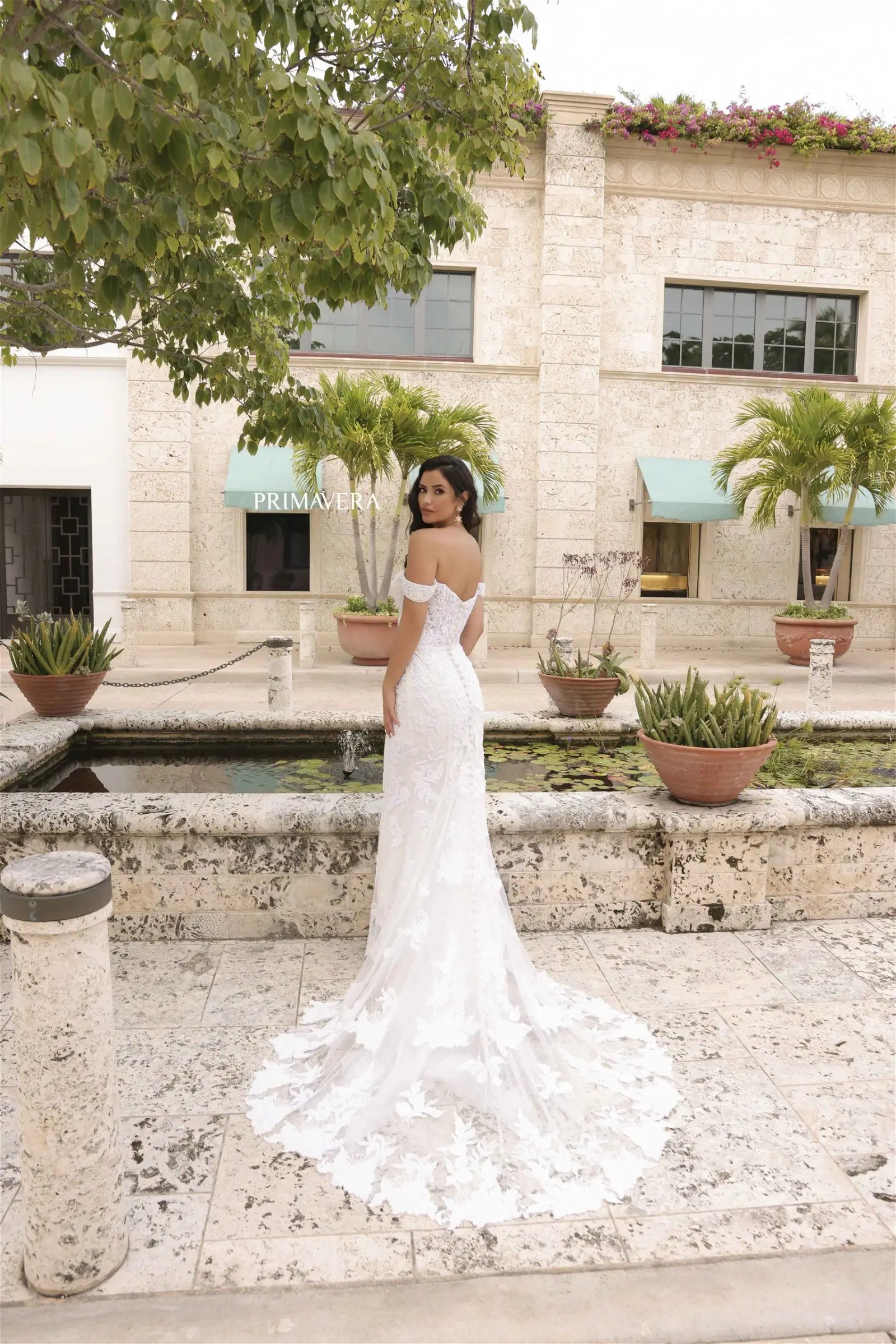 Primavera 11104 Long Wedding Dress - PromGirl Ivory / 6 Primavera 11104 Long Wedding Dress - PromGirl Ivory / 6