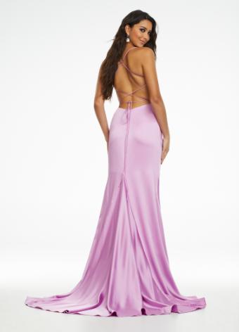 Introducing the Ashley Lauren 11162 Long Prom Dress, a stunning and elegant choice for any formal occasion. Designed with a ruched satin fabric and delicate spaghetti straps, this gown is both comfortable and stylish. Make a statement and stand out in this beautiful dress. This simplistic and stunning spaghetti strap gown features an elegantly draped bodice giving way to a draped skirt that is sure to accentute your curves. The look is accented by a left leg slit and lace up back.
