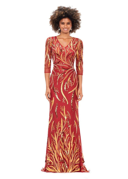 Ashley Lauren 11205 Sequin Formal Dress