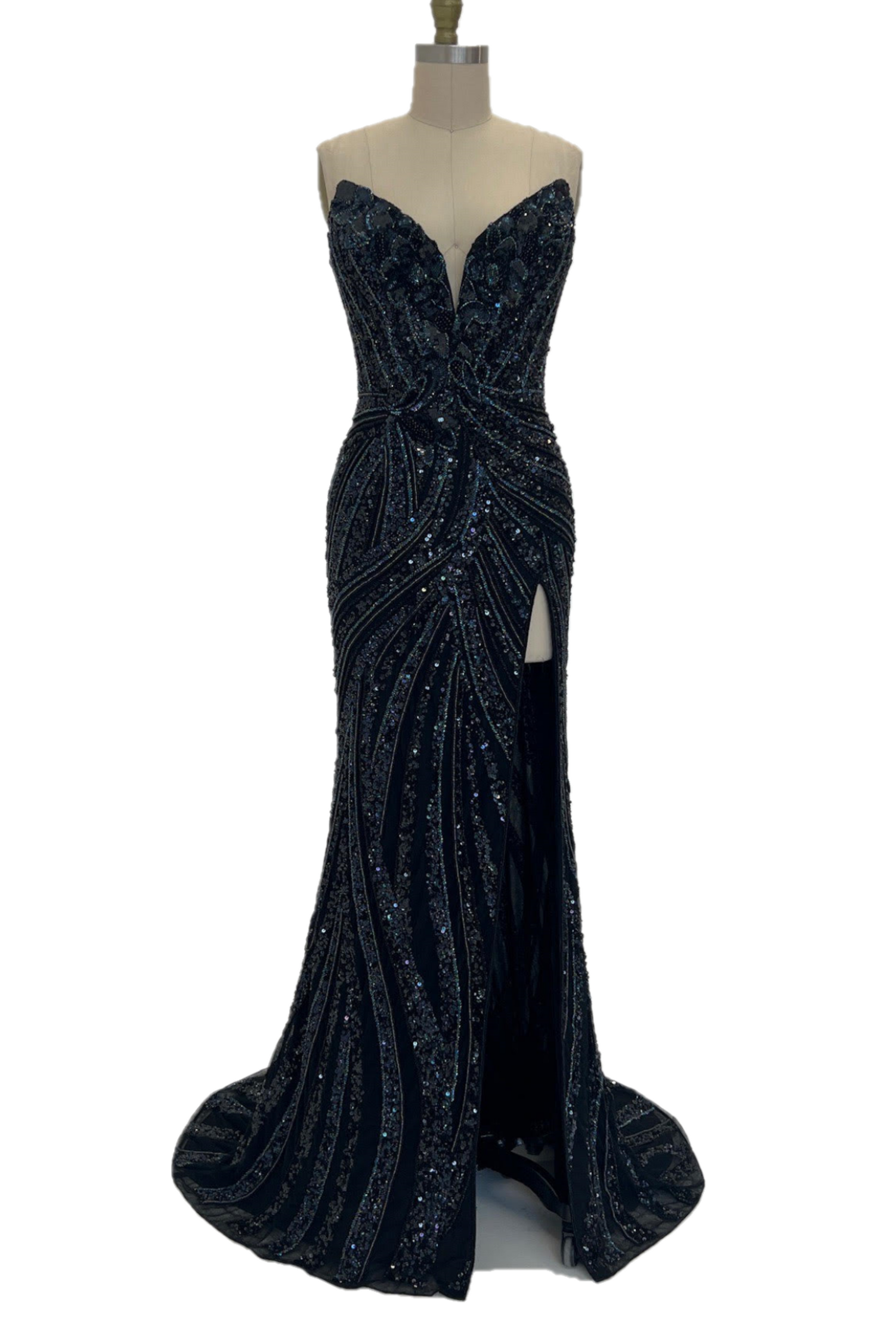 Ashley Lauren 11236 Size 2, 4, 12, 14 Black Sequin Prom Dress Pageant Gown 14 / Black Ashley Lauren 11236 Size 2, 4, 12, 14 Black Sequin Prom Dress Pageant Gown 14 / Black