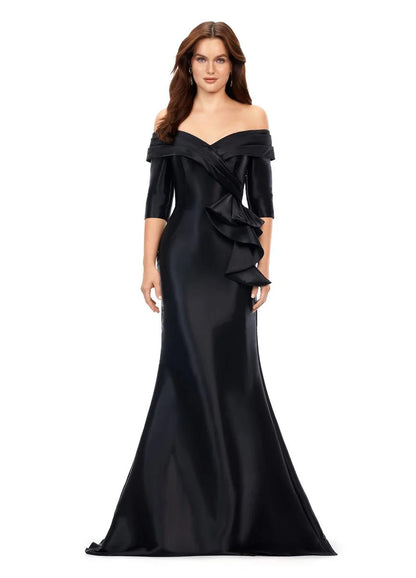 Ashley Lauren 11324 Satin Formal Dress