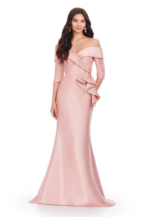 Ashley Lauren 11324 Satin Formal Dress