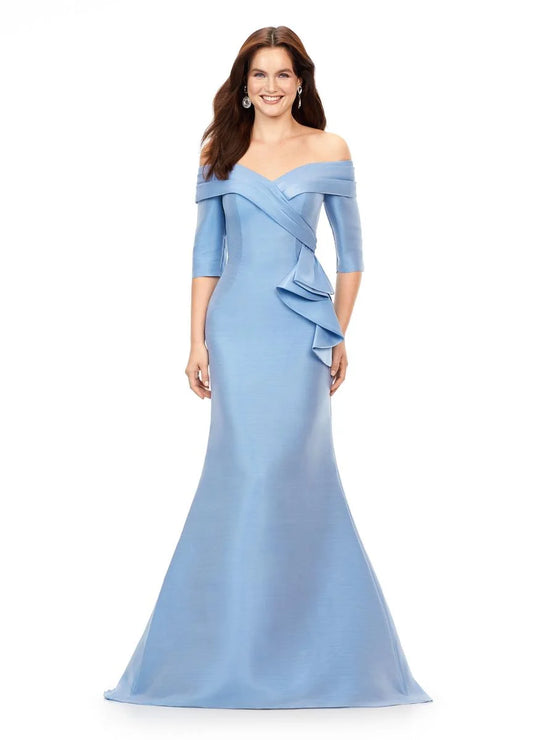 Ashley Lauren 11324 Satin Formal Dress