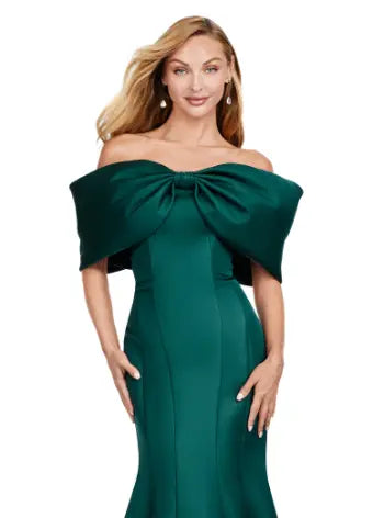 Ashley Lauren 11413 Evening Gown Deep Green Glass Slipper Formals Ashley Lauren 11413 Evening Gown Deep Green Glass Slipper Formals