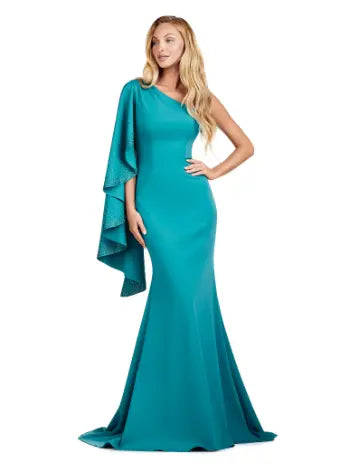 Ashley Lauren 11421 Formal Dresses Teal 12 / Rose Ashley Lauren 11421 Formal Dresses Teal 12 / Rose