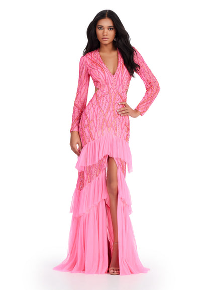 Ashley Lauren 11436 Formal Dresses Hot Pink 8 / Hot Pink