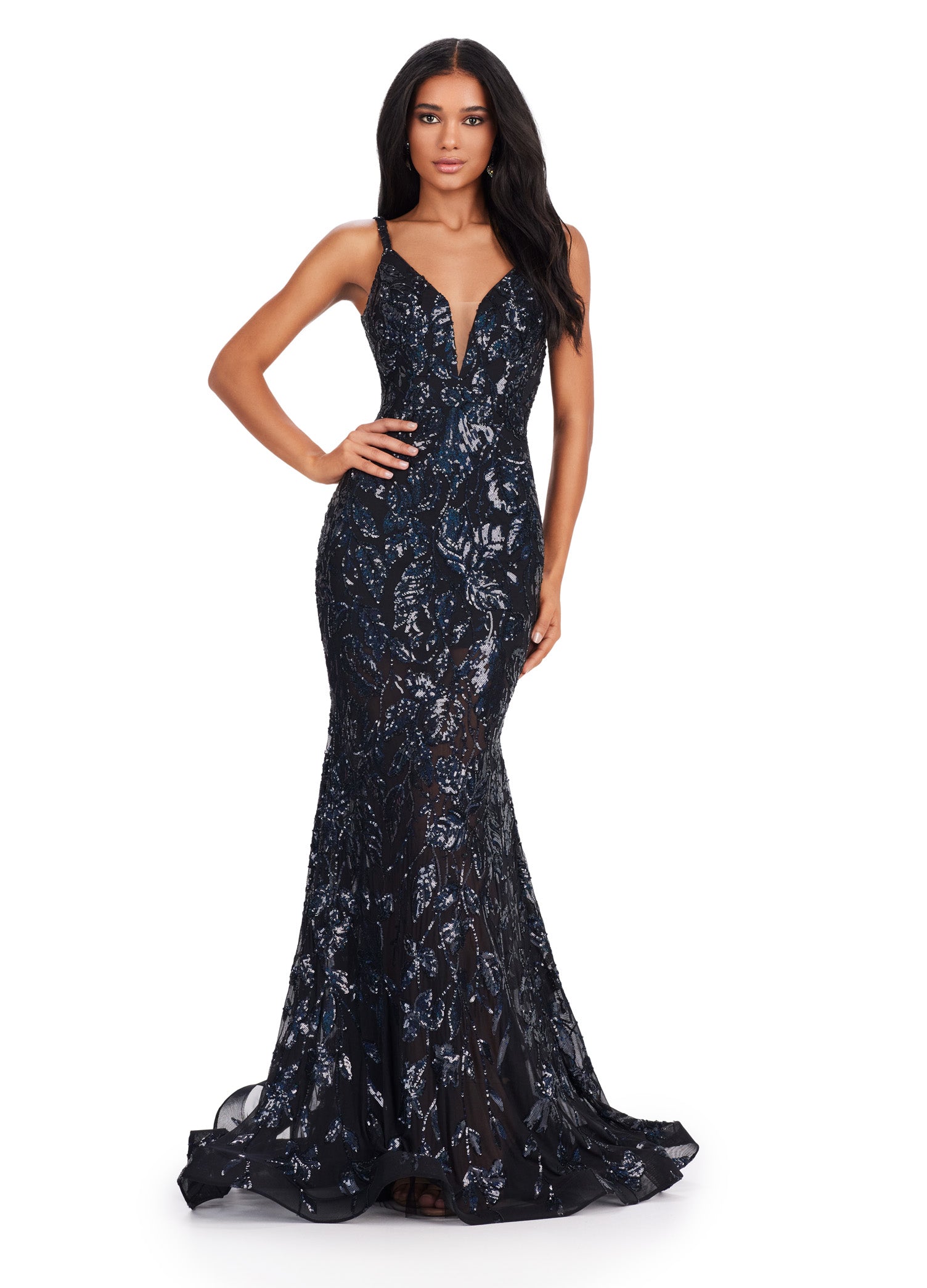 Ashley Lauren 11444 Formal Dresses Black 4 / Black Ashley Lauren 11444 Formal Dresses Black 4 / Black